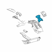 OEM 2000 Chevrolet Express 1500 Bracket Asm-Engine Mount Diagram - 15969183