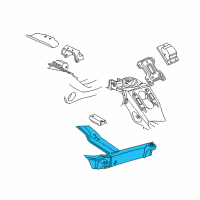 OEM 2002 Chevrolet Express 2500 CROSSMEMBER, Transmission Mounting Diagram - 15032386