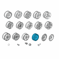 OEM 2008 Saturn Astra Wheel Rim, 16X4 Compact Spare (Less Tire) Diagram - 13184139