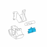 OEM 2014 Toyota Tacoma Front Insulator Diagram - 12361-75091