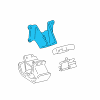 OEM 2004 Toyota Tacoma Front Mount Bracket Diagram - 12311-75050