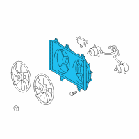 OEM 2010 Toyota Camry Fan Shroud Diagram - 16711-AD020