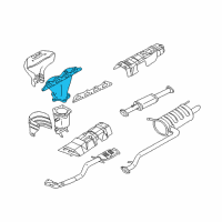 OEM 2004 Hyundai Sonata Exhaust Manifold Assembly Diagram - 28510-38250