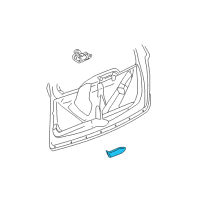 OEM 2003 Buick Rendezvous Handle Asm-Lift Gate Outside Diagram - 10422036