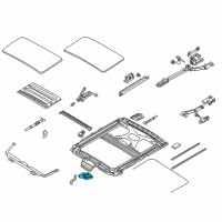 OEM BMW M5 Sliding Roof Drive Unit With Module Diagram - 67-61-8-377-939