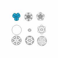 OEM Toyota Center Cap Diagram - 42603-04090