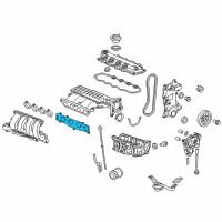 OEM 2013 Honda CR-Z Gasket, Intake Manifold Diagram - 17105-RB0-004