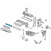 OEM 2011 Honda CR-Z Gasket, In. Port Diagram - 17115-RB0-007