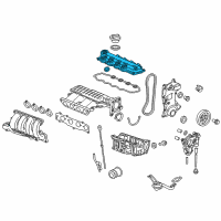 OEM Honda Cover, Cylinder Head Diagram - 12310-RB0-003