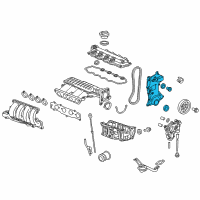 OEM Honda CR-Z Case Assembly, Chain Diagram - 11410-RTW-J00