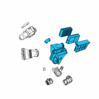 OEM BMW Z3 Intake Silencer Diagram - 13-71-1-716-004