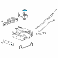 OEM Cadillac CTS Fuel Pump Assembly Retainer Diagram - 22738433
