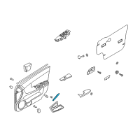 OEM Kia Spectra Reflector-Front Door, LH Diagram - 926322F010