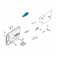 OEM Kia Spectra Power Window Main Switch Assembly Diagram - 935702F200GW