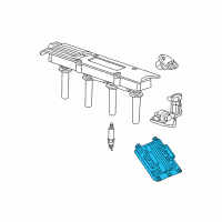 OEM 2005 Saturn Vue Engine Control Module Assembly Diagram - 19299212