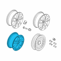 OEM 2019 Ford Escape Wheel, Alloy Diagram - GJ5Z-1007-B