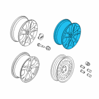 OEM 2015 Ford Escape Wheel, Alloy Diagram - CJ5Z-1007-G