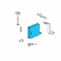 OEM Honda CR-V Control Module, Engine Diagram - 37820-PPA-427