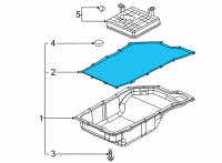 OEM 2020 GMC Sierra 2500 HD Pan Gasket Diagram - 24297922