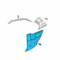 OEM Toyota Quarter Trim Panel Diagram - 62510-52070-B0