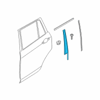 OEM BMW Cover, Column B, Door, Rear Left Diagram - 51-35-2-990-883