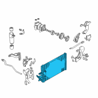 OEM GMC C3500 Condenser, A/C Diagram - 52458719