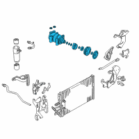 OEM 1993 Chevrolet C3500 Compressor Assembly Diagram - 88964862