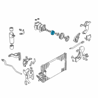 OEM GMC C3500 Coil, A/C Compressor Clutch Diagram - 6552649