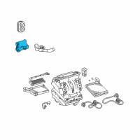 OEM Pontiac Vibe Module, A/C Compressor Control Diagram - 19183792