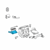 OEM 2010 Pontiac Vibe Core, Heater Diagram - 19184656