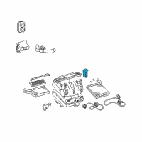 OEM Pontiac Vibe Valve, A/C Evaporator Thermal Expansion Diagram - 19205241