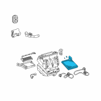 OEM 2010 Pontiac Vibe Evaporator Asm, A/C Diagram - 19205446