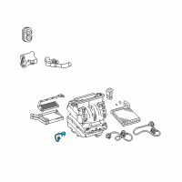 OEM 2010 Pontiac Vibe Temperature Sensor Diagram - 19184659