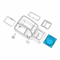 OEM Dodge Dakota Holder-Console Mounted Diagram - 68036054AA