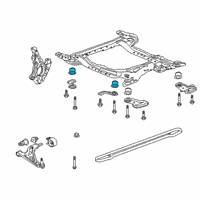 OEM 2018 Buick Envision Suspension Crossmember Insulator Diagram - 23286902