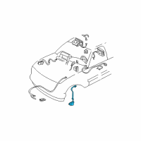 OEM 1995 Chevrolet C2500 Suburban Sensor Asm-Inflator Restraint <Use 1A2R 0115A/0120A Diagram - 16228285