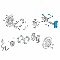 OEM 2018 Kia Stinger Rear Wheel Hose Left Diagram - 58737J5000