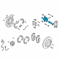 OEM Kia Stinger Rear Brake Caliper Kit Diagram - 58310J5A00