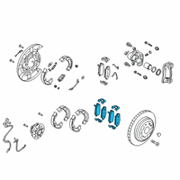 OEM 2018 Kia Stinger Pad Kit-Rear Disc Brake Diagram - 58302J5A00