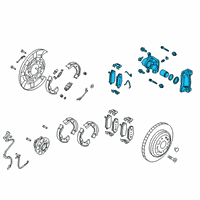 OEM 2021 Kia Stinger Rear Wheel Brake Assembly Diagram - 58210J5000