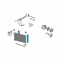 OEM 2002 Lincoln Navigator Condenser Seal Diagram - 2L1Z-19E572-AA