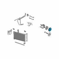 OEM 2003 Lincoln Navigator Pulley Diagram - 2L1Z-19D784-AA