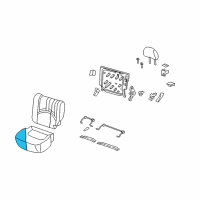 OEM 2009 Mercury Mariner Seat Cushion Pad Diagram - BT2Z-7863841-A