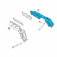 OEM Hyundai Genesis Exhaust Manifold Catalytic Assembly, Right Diagram - 28510-3CKB0