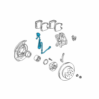 OEM 2005 Lexus IS300 Sensor, Speed, Rear RH Diagram - 89545-30060