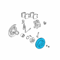 OEM 2000 Lexus GS300 Disc,Rear Diagram - 42431-53011