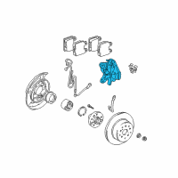 OEM Lexus IS300 Rear Driver Disc Brake Cylinder Assembly Diagram - 47750-30470