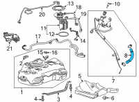 OEM 2021 Buick Envision Filler Hose Diagram - 84940349