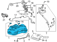 OEM Buick Envision Fuel Tank Diagram - 84940681