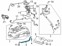 OEM 2022 Buick Envision Tank Strap Diagram - 84752510